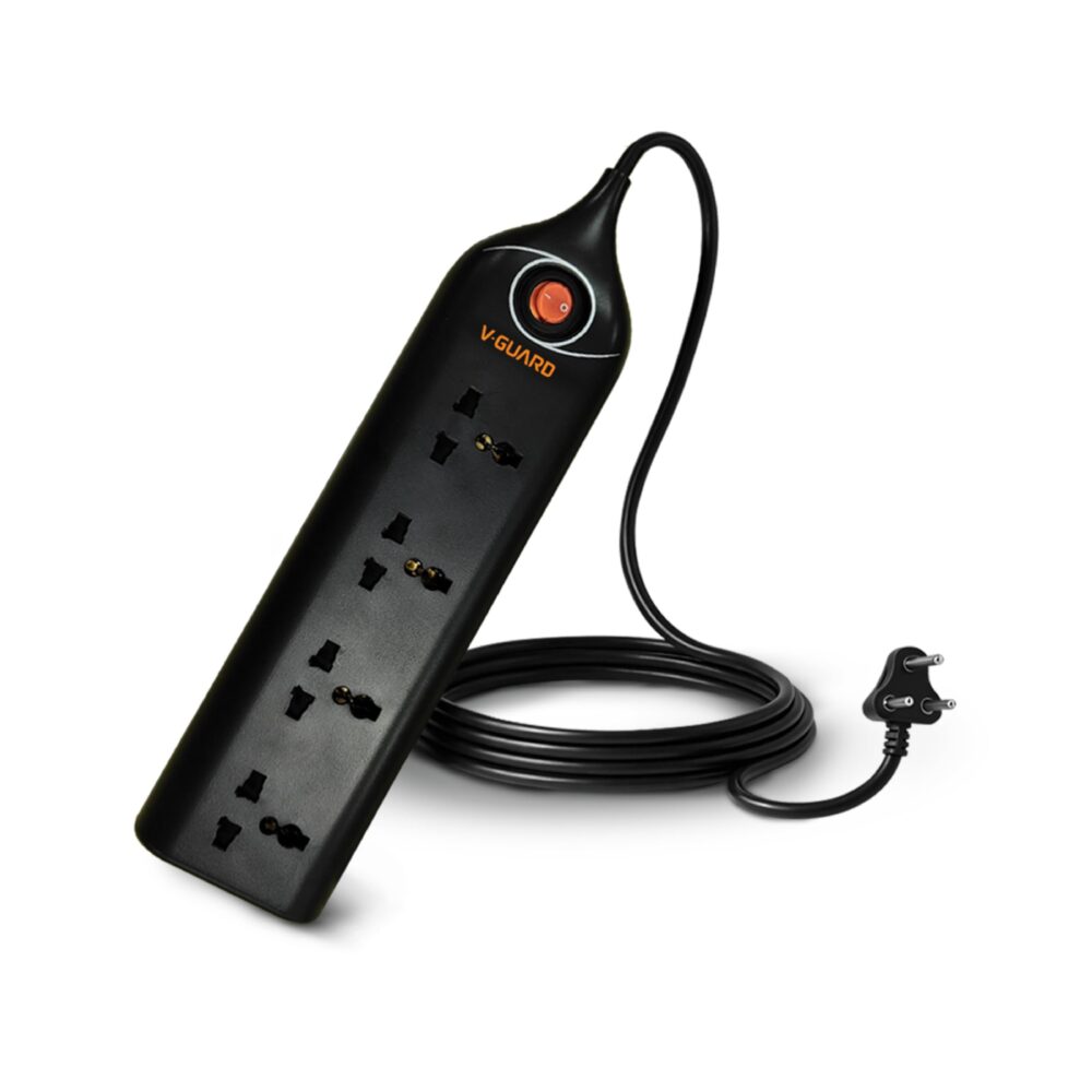V-Guard 4-Way Spike and Surge Protector with 5-Metre Cable