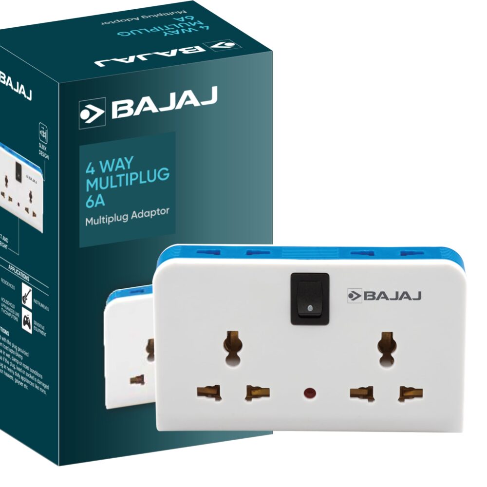 Bajaj 4-Way Multiplug Adapter