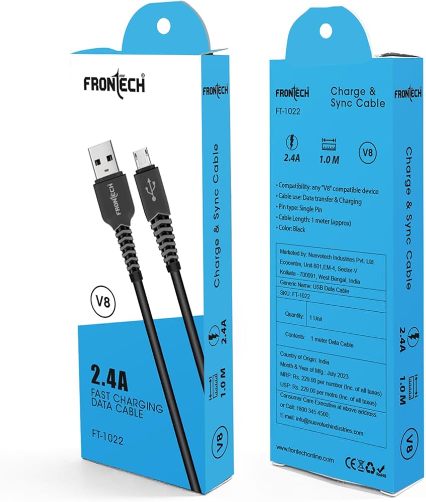 DAV DT-08 Fast Charging and Data Sync Cable