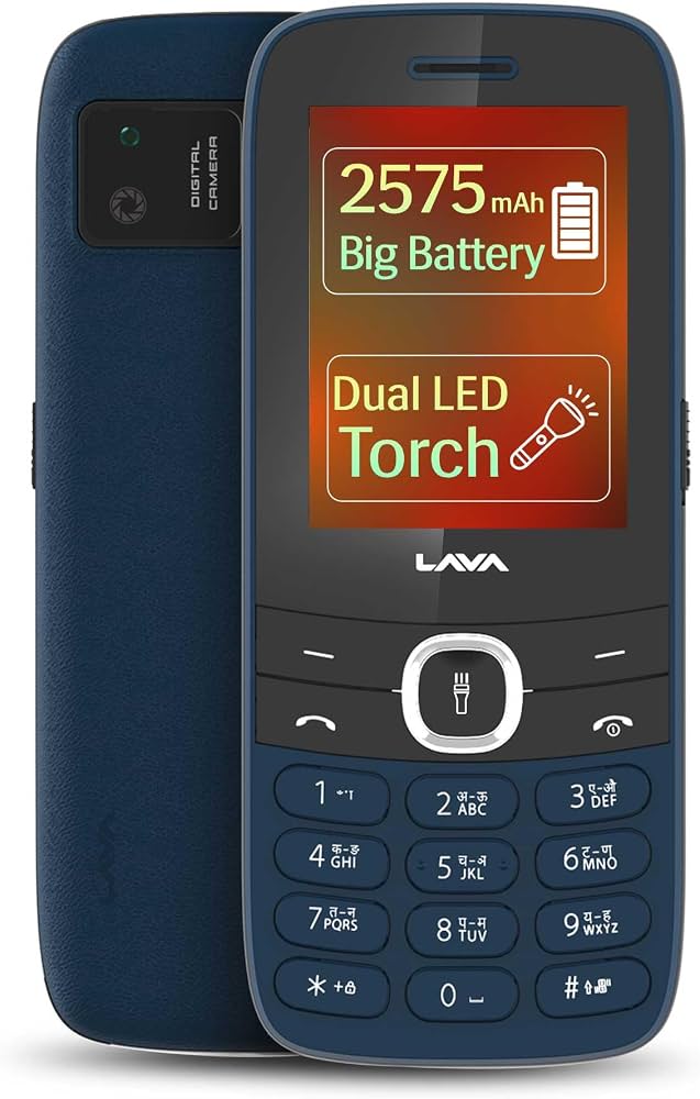 Lava A7 Torch Keypad Mobile Phone with 2.4-Inch Display, Dual SIM, 2575mAh Battery and LED Torch