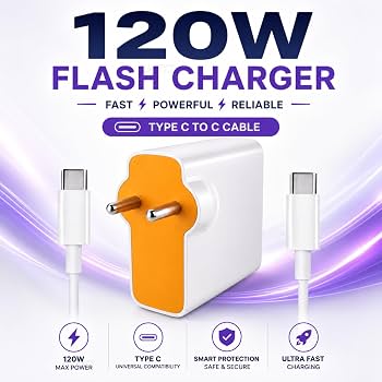 Vivo 120W FlashCharge Fast Charging Adapter