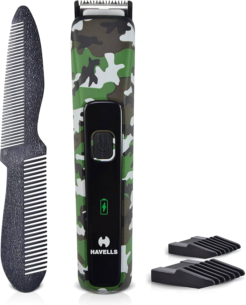 Havells BT5113C Rechargeable Beard Trimmer for Men with Stainless Steel Blades and LED Indicator
