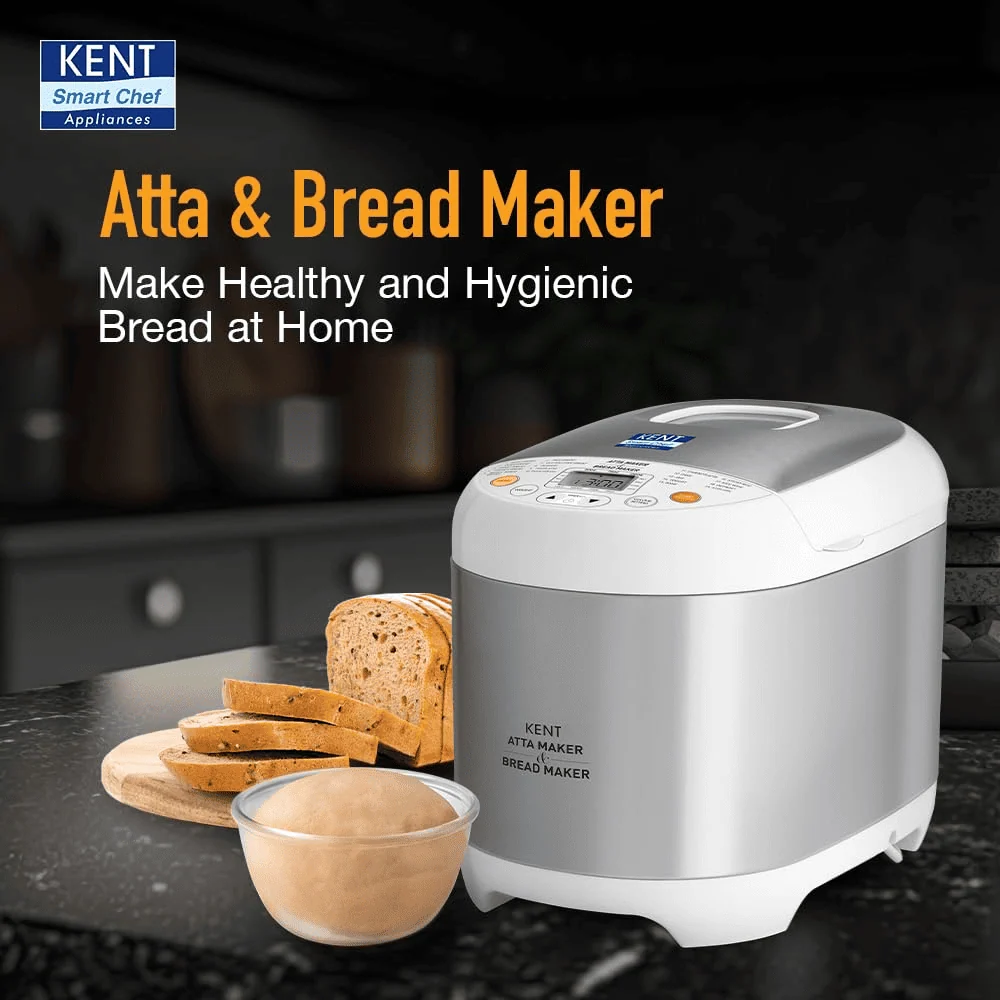 KENT Atta & Bread Maker 116010 – 550W, 19 Preset Programs
