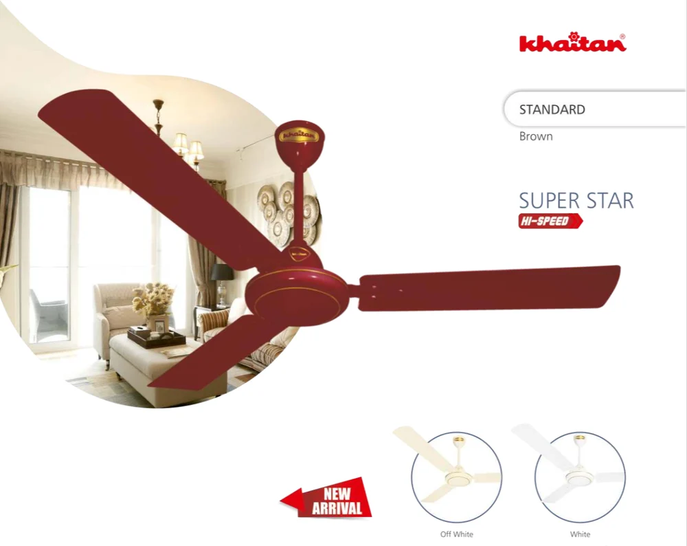 Khaitan Freedom Super Star 1200mm Ceiling Fan (2024)