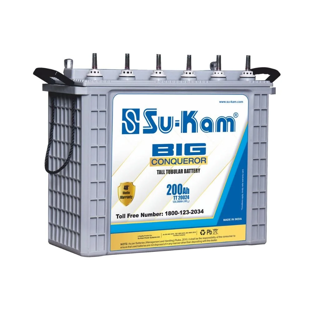 Su-Kam Big Conqueror TT20024 200Ah Tall Tubular Battery