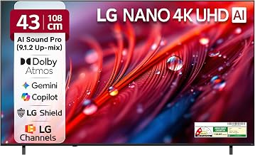 LG NU87 AI Nano 43 Inch 4K Ultra HD Smart LED TV