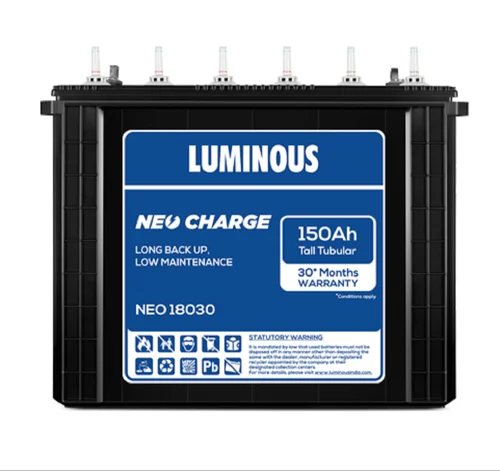 Luminous Neo Charge NEO 18030 150Ah Tall Tubular Inverter Battery
