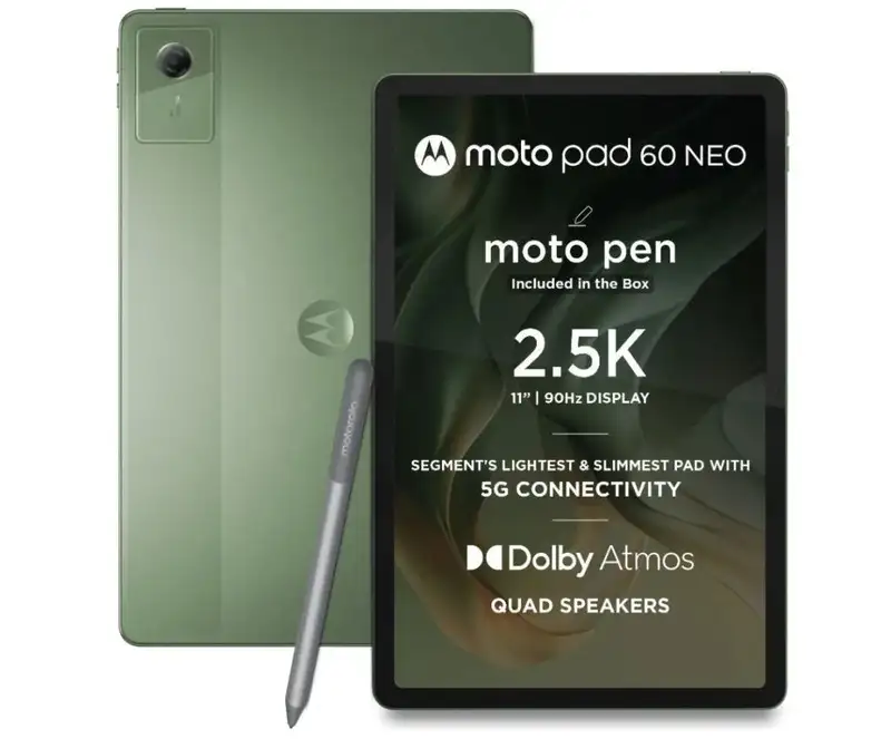 Moto Pad 60 Neo 5G 8GB RAM 128GB Storage Tablet