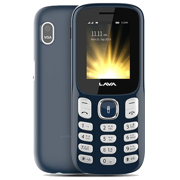 Lava A3 Torch Dual SIM Keypad Mobile Phone with 1750mAh Battery and Quad LED Torch