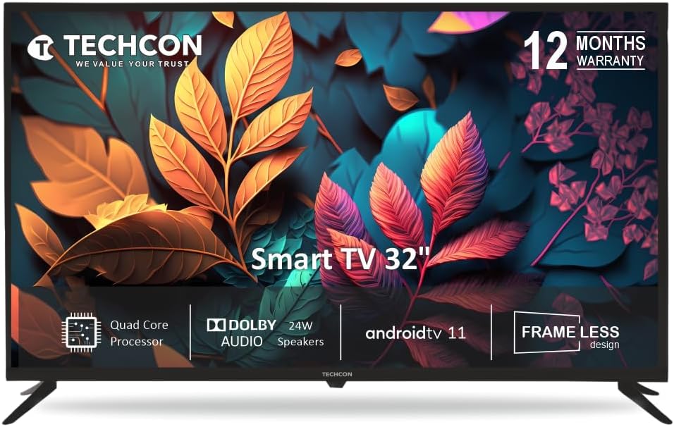 Techcon T322AG5CB 32 Inch HD Smart LED TV