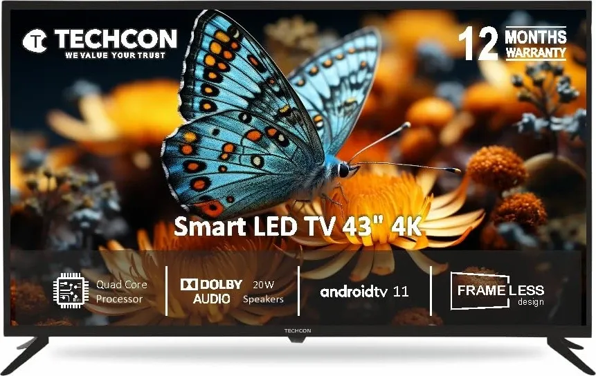 Techcon T432AG40 43 Inch 4K webOS Smart LED TV
