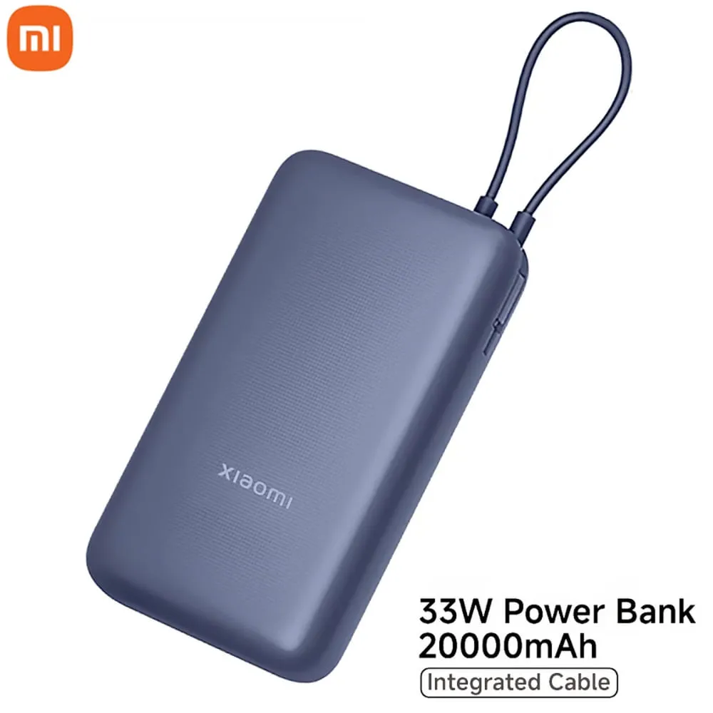 Xiaomi Power Bank 4i 20000mAh 33W Sonic Charge Fast Charging Power Bank – Triple Device Charging