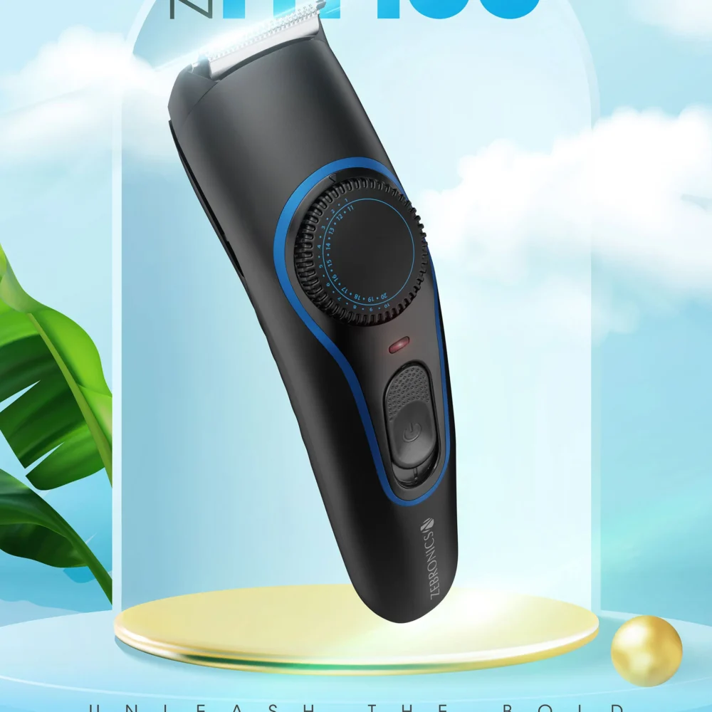 Zebronics ZEB-HT100 Cordless Hair Trimmer with Stainless Steel Blades and Adjustable Trimming Length