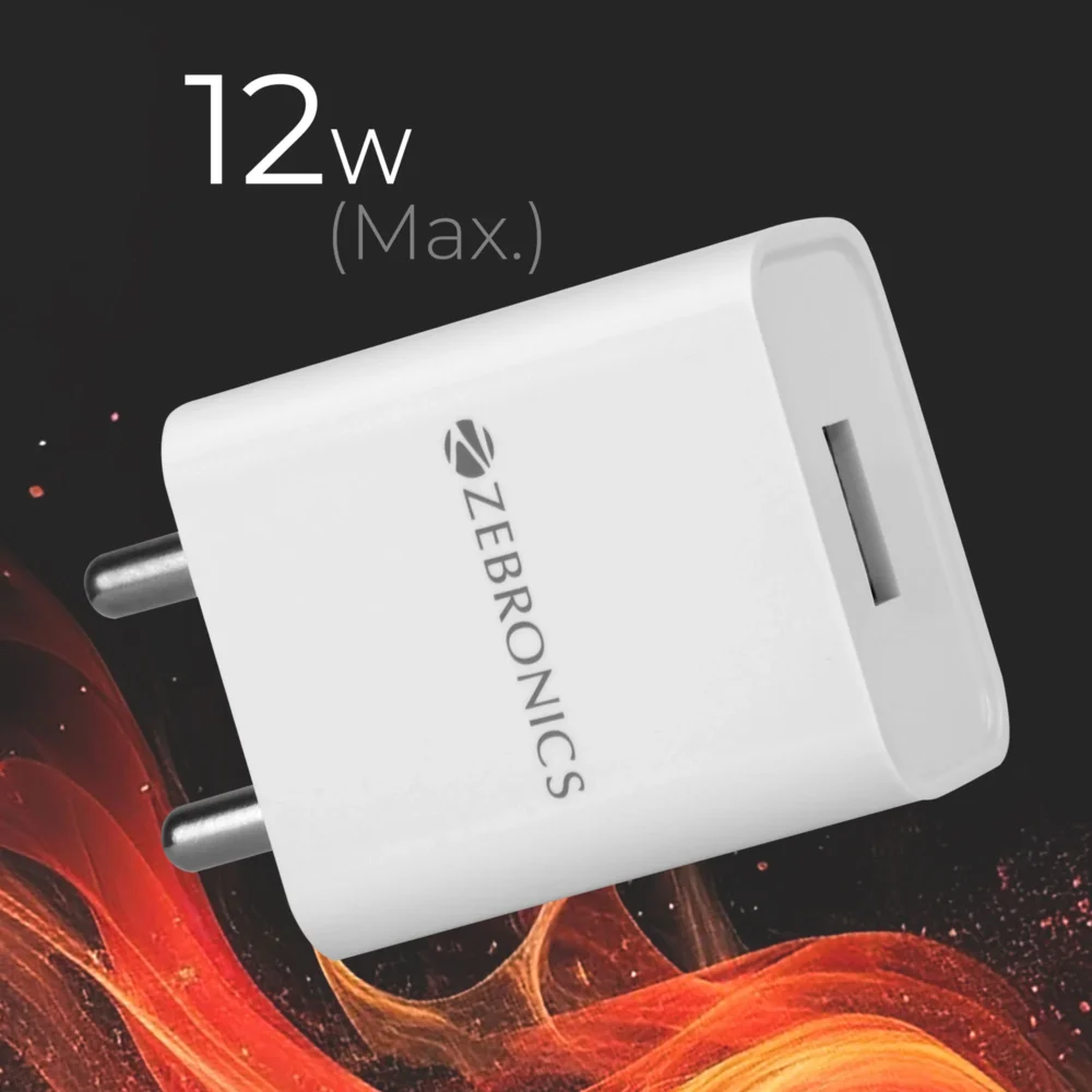 Zebronics ZEB-MA102B 12W USB Mobile Charging Adapter