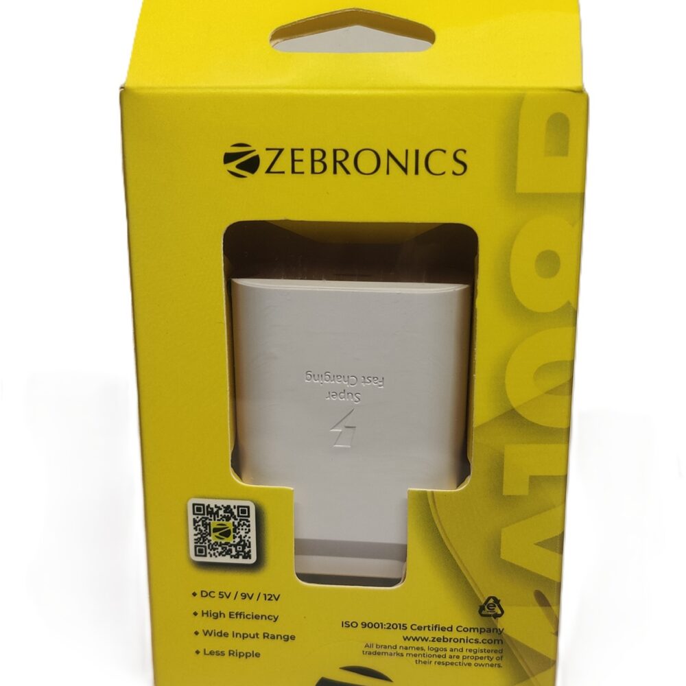 ZEBRONICS ZEB-MA108B 25W Power Adapter